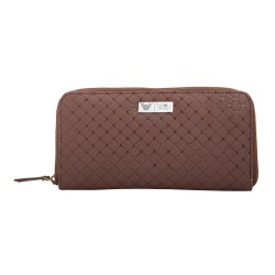 Beau Design Brown Color Quilted PU Stylish Clutch For Women's/Ladies/Girls